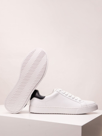 メンズスニーカー 快適なPUレザー ラウンドトゥ バスケット スポーツシューズ