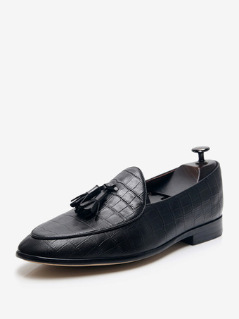 メンズ タッセルローファー アートワーク ラウンドトゥ レザーシューズ ブローグ ダービー フォーマル ウェディングシューズ