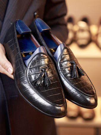 メンズ タッセルローファー アートワーク ラウンドトゥ レザーシューズ ブローグ ダービー フォーマル ウェディングシューズ