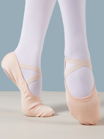 Chaussures de danse de ballet Chaussures de danse à bout rond marron