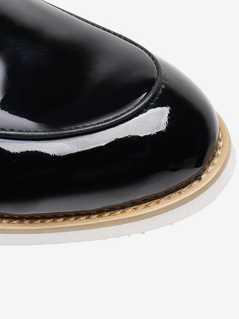 メンズ ペニーローファー パテントレザー スリッポン プロム ウェディングシューズ