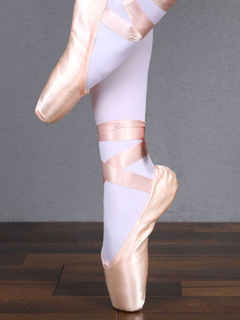 ピンクバレエダンスシューズ ピンク スクエアトゥ ダンスシューズ