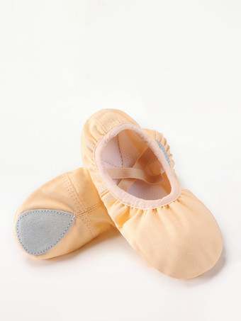 Abricot ClairChaussures de danse de ballet roses à bout rond pour enfants