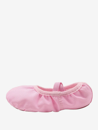 RoseChaussures de danse de ballet roses à bout rond pour enfants