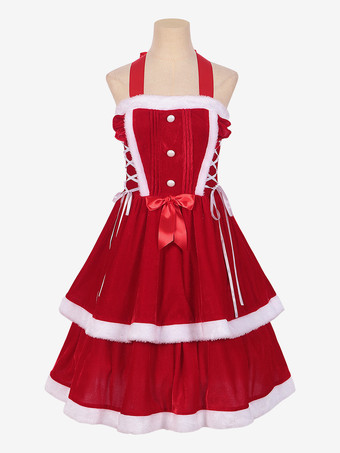 2ピースサンタコスチューム魅力的なクリスマスセット