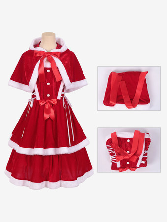 2ピースサンタコスチューム魅力的なクリスマスセット