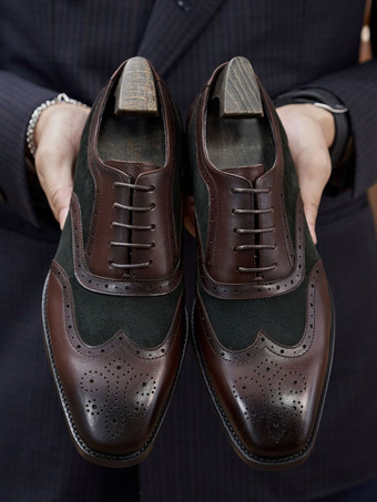 男性用ドレスシューズ スタイリッシュなスクエアトゥレザー