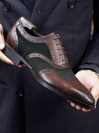 男性用ドレスシューズ スタイリッシュなスクエアトゥレザー