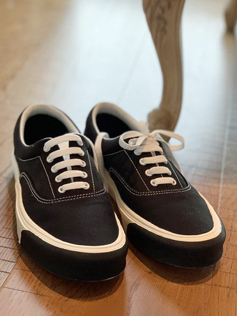 男性用スニーカー 快適なキャンバス ラウンドトゥ バスケット スポーツシューズ