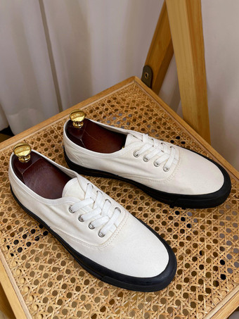 Men's Sneakers Comfy Elastic Fabric Round Toe Color Block Basket Sport Shoes