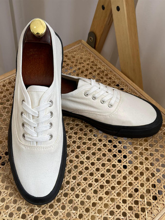 Men's Sneakers Comfy Elastic Fabric Round Toe Color Block Basket Sport Shoes