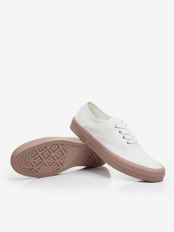 Men's Sneakers Comfy Elastic Fabric Round Toe Color Block Basket Sport Shoes