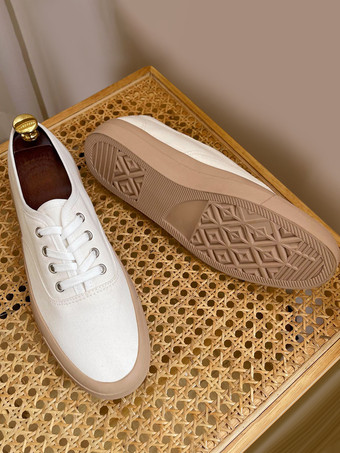 Men's Sneakers Comfy Elastic Fabric Round Toe Color Block Basket Sport Shoes