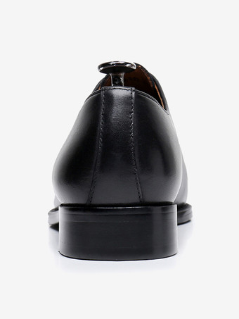 メンズファッションドレスシューズスクエアトゥレザーオックスフォードプロムウェディングフォーマルシューズタキシードドレスシューズ