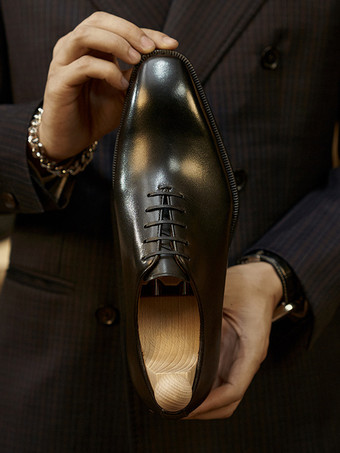 メンズファッションドレスシューズスクエアトゥレザーオックスフォードプロムウェディングフォーマルシューズタキシードドレスシューズ