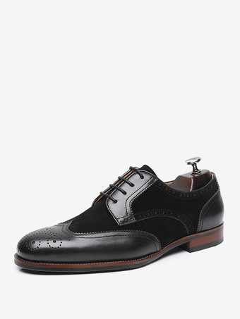 メンズドレスシューズ ファッション ラウンドトゥ 牛革 スエードレザー ダービー プロム ブローグ ウェディング フォーマルシューズ