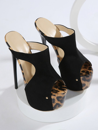 Sexy High Heel Sandalen für Damen mit Plateau-Peep-Toe und Cut-Outs himmelhohe Sandalen