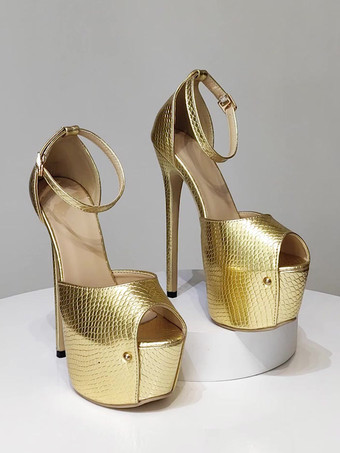 Scarpe col tacco alto sexy da donna con punta aperta e tacco a spillo