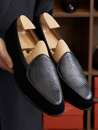 メンズ ローファー ブラウン ラウンドトゥ スエードレザー プロム ウェディングシューズ