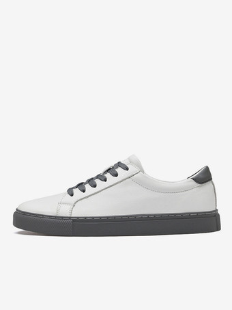 メンズ スニーカー ファッション レザー ラウンドトゥ バスケット スポーツシューズ