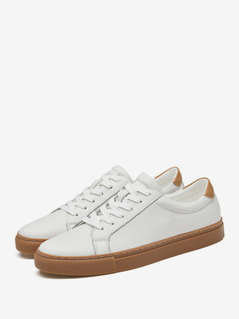 メンズ スニーカー ファッション レザー ラウンドトゥ バスケット スポーツシューズ