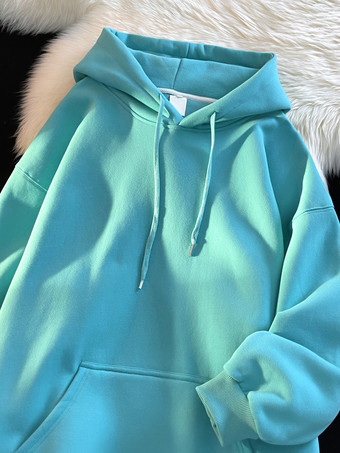 ティールメンズ コットン カジュアル ポケット 長袖 パーカー