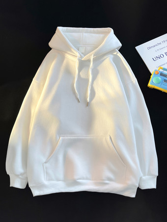 メンズ コットン カジュアル ポケット 長袖 パーカー