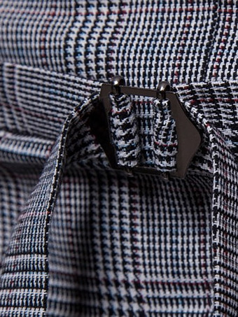 メンズ チェック柄ベスト ダブルブレスト ノースリーブ ヴィンテージ ジャケット