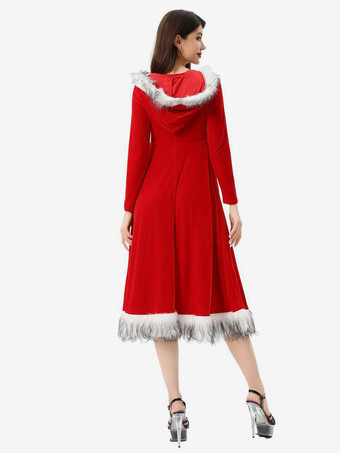 クリスマスセット 赤いドレスブロック クリスマスホリデーコスチューム