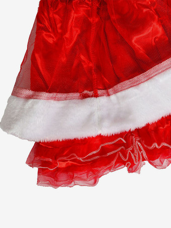 レディース クリスマス セット 赤いドレス 手袋 帽子 クリスマス ホリデー コスチューム