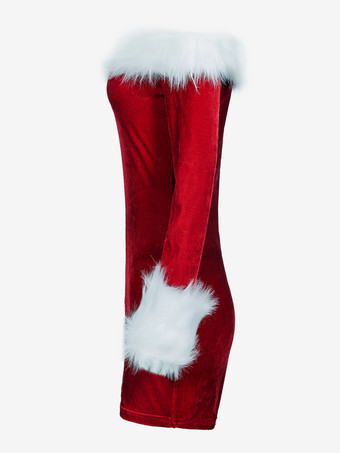 女性用クリスマス レッドドレス クリスマス ホリデー コスチューム