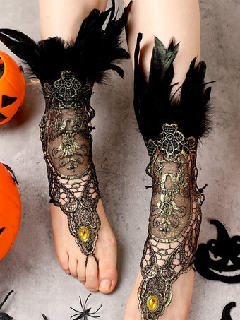 Black Black Retro Costumes Feathers Women's Party Accessory