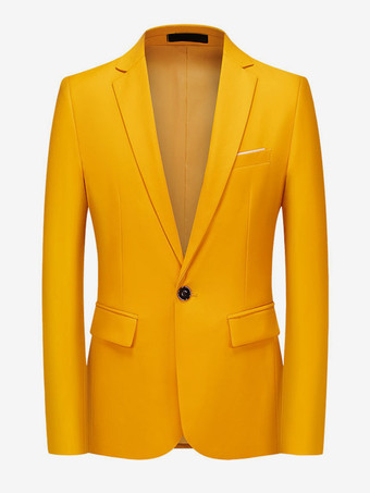 イエローブレザー ジャケット メンズ カジュアルスーツ フォーマル シアンブルー ダークグリーン 高品質 メンズ カジュアルスーツ