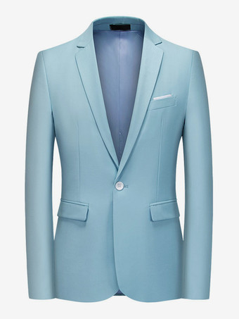 ライトスカイブルーブレザー ジャケット メンズ カジュアルスーツ フォーマル シアンブルー ダークグリーン 高品質 メンズ カジュアルスーツ