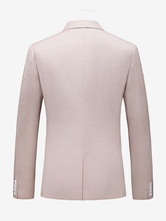 メンズ ブレザー スーツ スリムフィット ワンボタン ブレザー ウェディング シック ジャケット