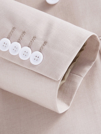 メンズ ブレザー スーツ スリムフィット ワンボタン ブレザー ウェディング シック ジャケット