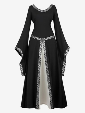 黒のレトロコスチューム女性ドレスエレガントな仮面舞踏会のドレス バーガンディ