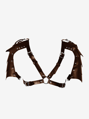 コーヒーブラウン スチームパンク コスチューム メンズ アクセサリー グロメット