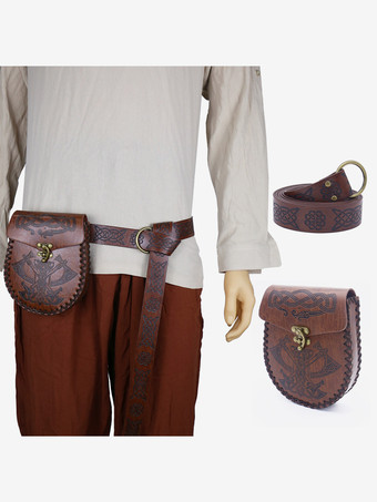 ブラウンブラック スチームパンク コスチューム メンズ アクセサリー グロメット