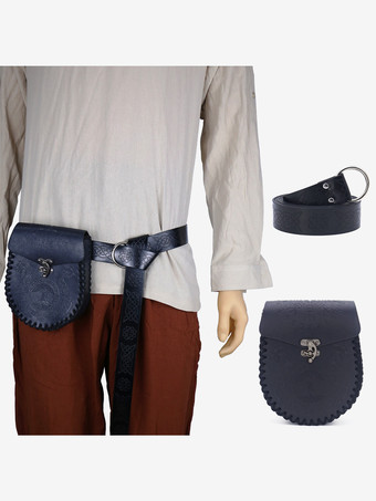 PUブラックブラック スチームパンク コスチューム メンズ アクセサリー グロメット