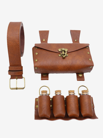 ブラウン スチームパンク コスチューム メンズ アクセサリー グロメット