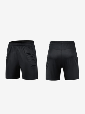 ブラック サッカーゴールキーパーユニフォームショーツ メンズ 大人用 スポーツ 通気性 ジャージ トレーニングユニフォームショーツ