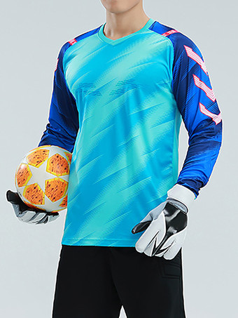 メンズ ゴールキーパー ユニフォーム トップ 大人用 通気性 ジャージ 長袖 トレーニング トップ