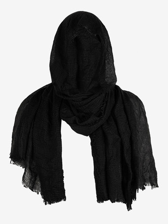 ブラック フード付きケープ ブラウン ヴィンテージトップ 男性用レトロコスチューム