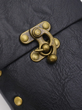 コーヒーブラウン スチームパンク コスチューム メタルディテール ヴィンテージ メンズアクセサリー