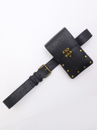 コーヒーブラウン スチームパンク コスチューム メタルディテール ヴィンテージ メンズアクセサリー