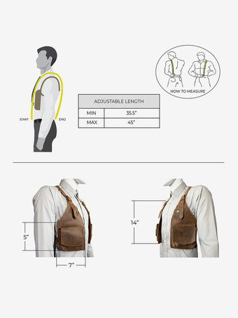 スチームパンク コスチューム メンズ アクセサリー グロメット ハンドメイド レザー ショルダーバッグ