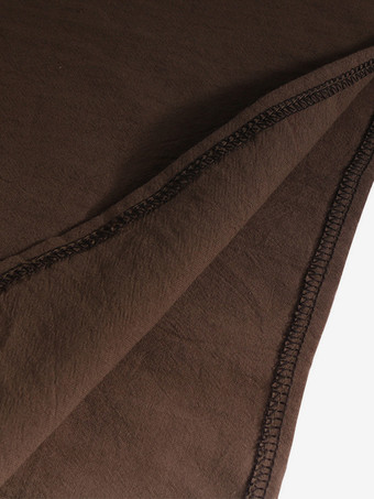 男性用ブラック ヴィンテージトップ エレガントなポリエステル レースアップ ノースリーブ レトロコスチューム