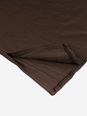 男性用ブラック ヴィンテージトップ エレガントなポリエステル レースアップ ノースリーブ レトロコスチューム