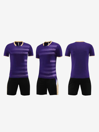 LilaHerren-Fußballuniform für Erwachsene und Kinder Training atmungsaktiv Sport-Fußball-Activewear